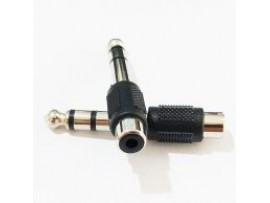 Converter Cover Female RCA To MIC 6.5 Mm STEREO | Jek 1F RCA To 1M MIC